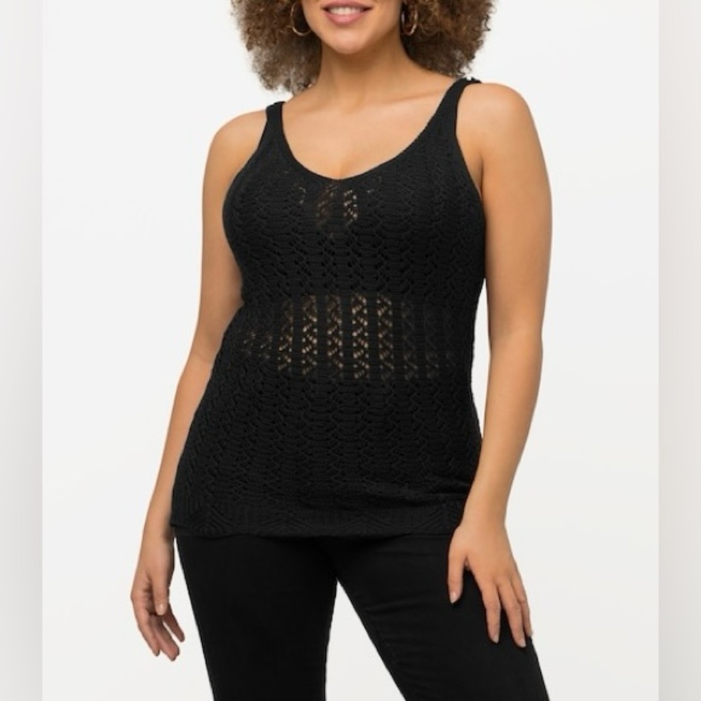 Old Navy Knit Women’s Plus Size Black Tank Top Sz 4X NWT